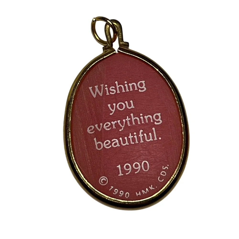 Hallmark Keepsake Ornament Miniature Handcrafted Cameo‎ Mother Dated 1990